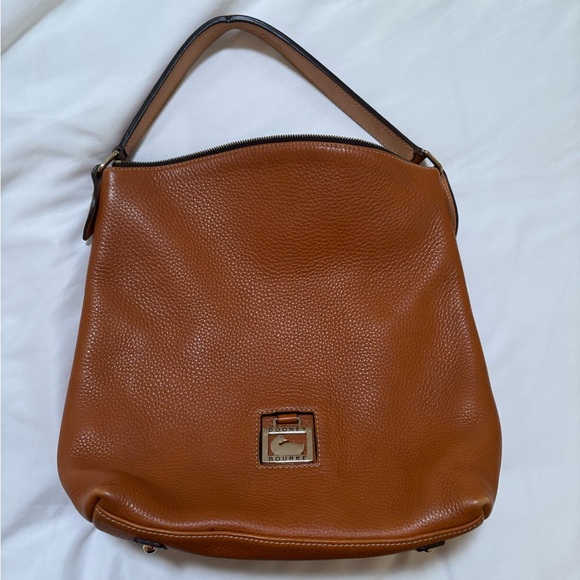 Dooney & Bourke Brown Leather Hobo Bag - Picture 1 of 4